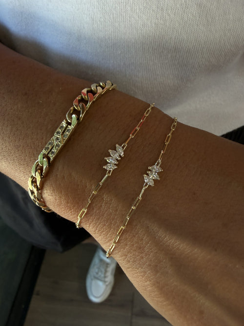 Triple Marquise Lab Grown Diamond Bracelet — image 2 of 10