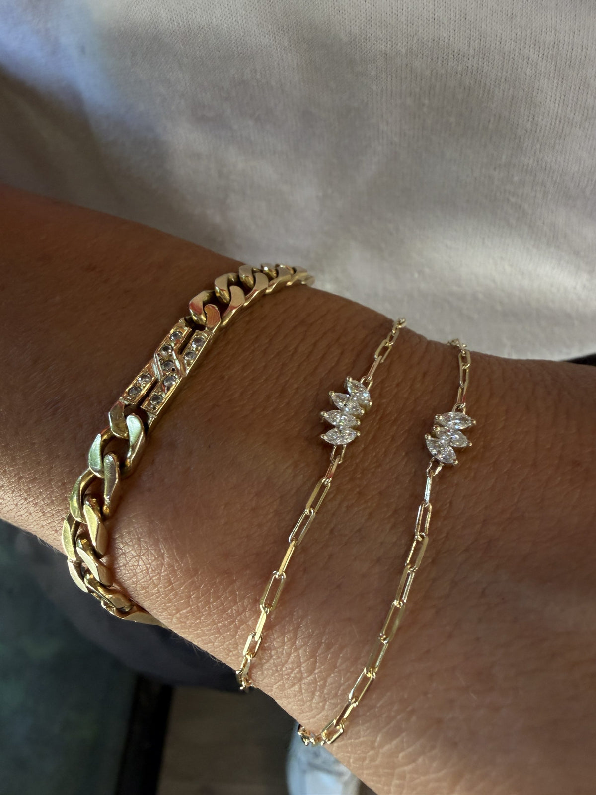 Triple Marquise Lab Grown Diamond Bracelet — image 8 of 10
