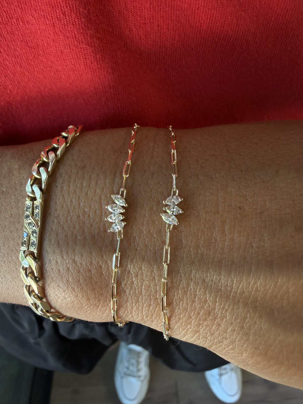 Triple Marquise Lab Grown Diamond Bracelet — image 4 of 10