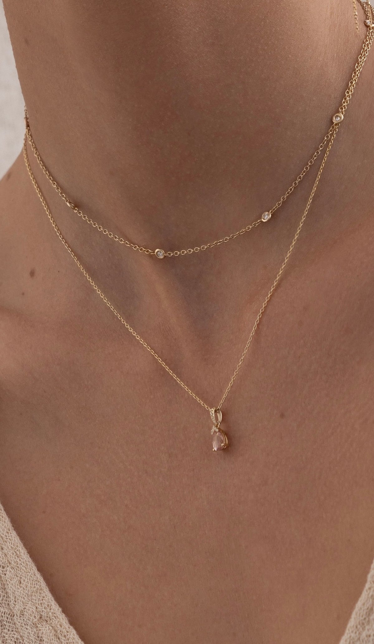 Emmanuel Morganite Necklace — image 9 of 14