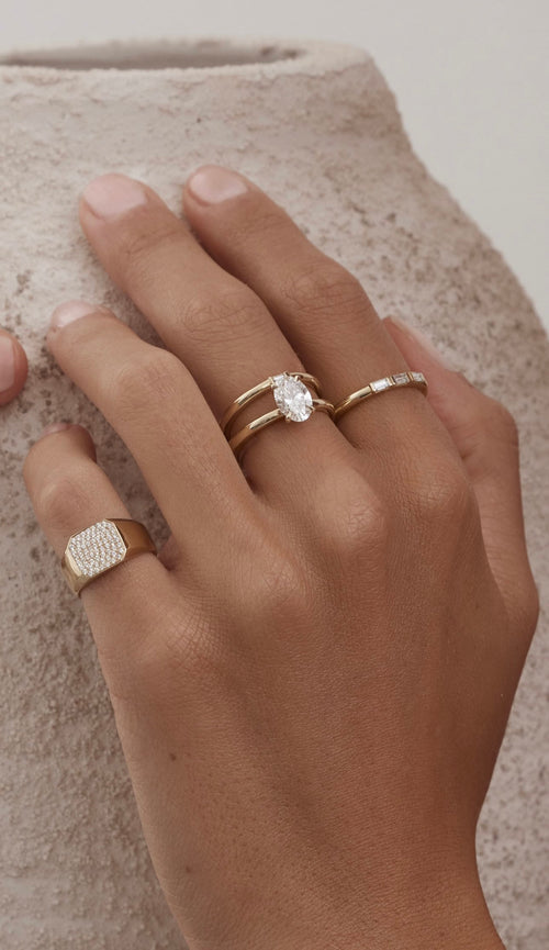Oval Eve Diamond Ring — image 9 of 14