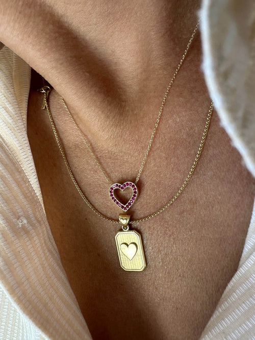 Jennifer Necklace with Ruby Stones — image 9 of 11