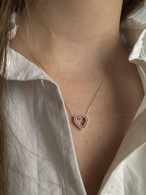 Jennifer Necklace with Ruby Stones — image 11 of 11