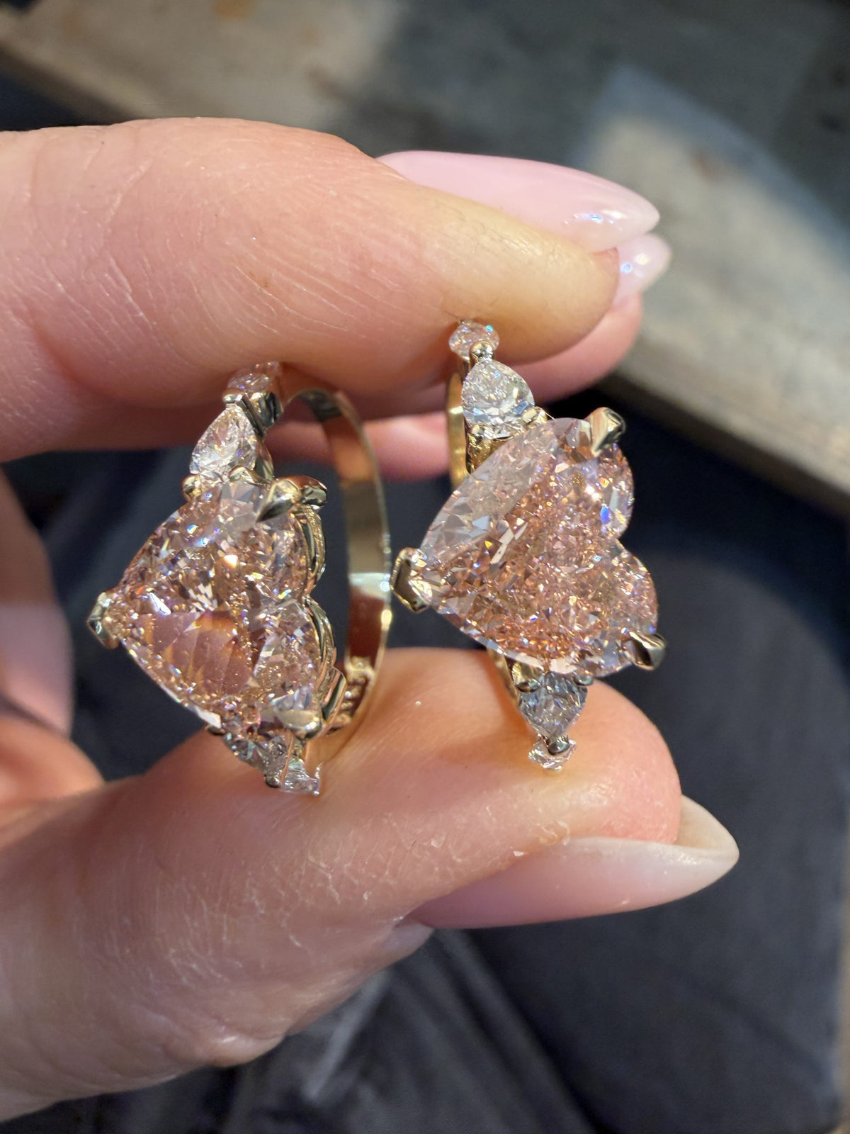 Pink Heart Diamond Ring — image 8 of 13