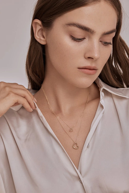 Mini Gold Heart Necklace — image 4 of 5