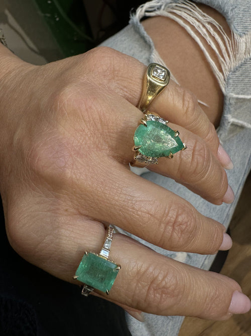 Emerald Pear Julia Ring — image 2 of 18