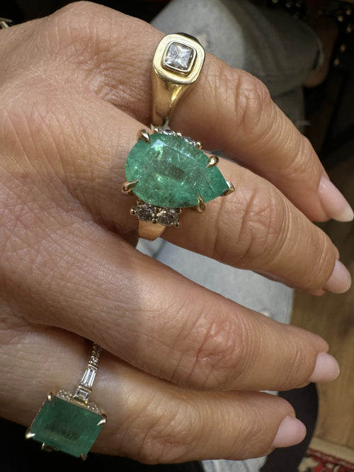 Emerald Pear Julia Ring — image 7 of 18