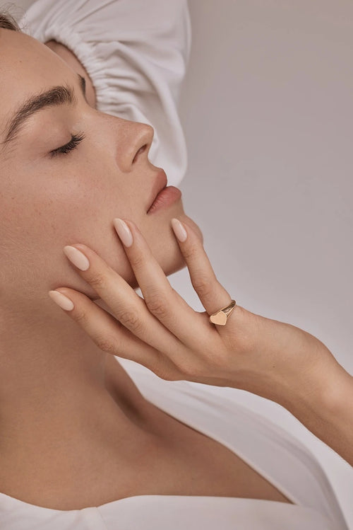 Heart Signet Pinky Ring — image 5 of 12