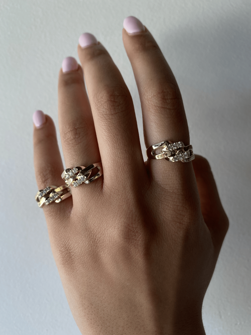 Mona Diamond Gold Ring — image 9 of 21