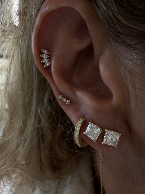 Princess Lab-Grown Diamond Earrings — image 10 of 10