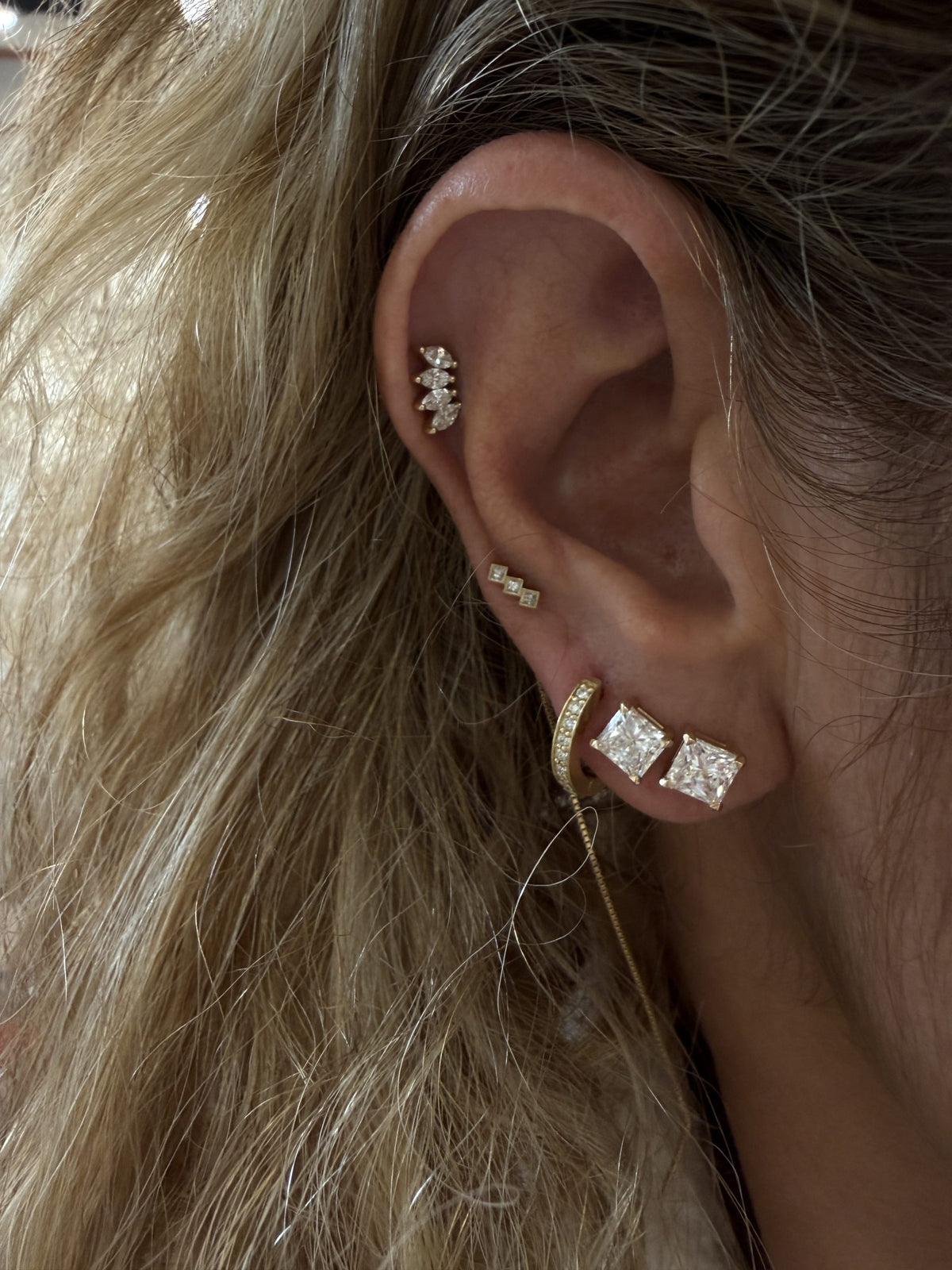 Princess Lab-Grown Diamond Earrings — image 4 of 10