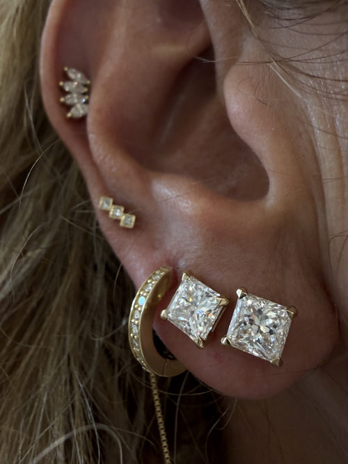 Princess Lab-Grown Diamond Earrings — image 7 of 10