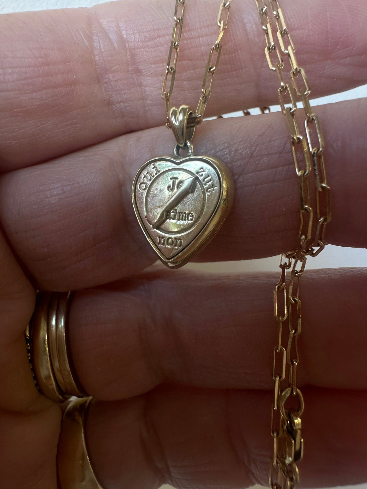 שרשרת לב Je T'aime — תמונה 5 מתוך 12