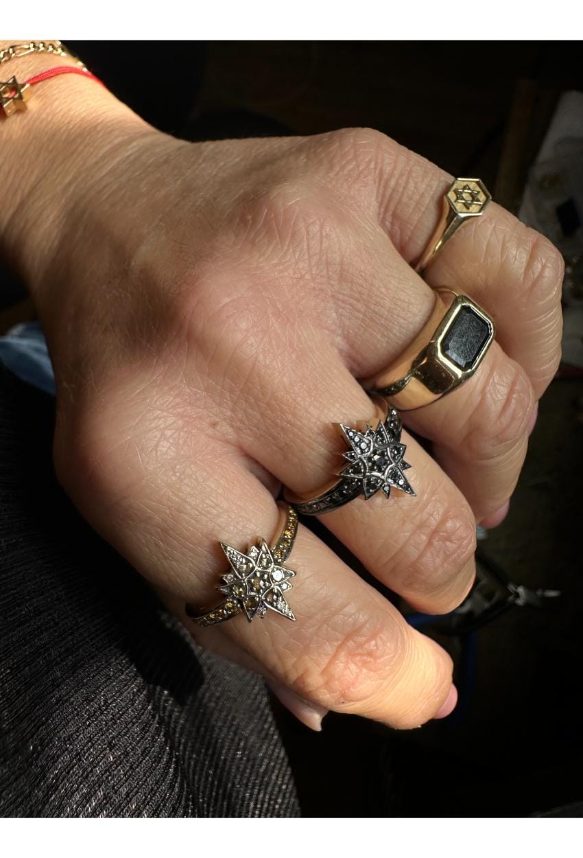 Mika Star Black Diamonds Ring — image 10 of 10