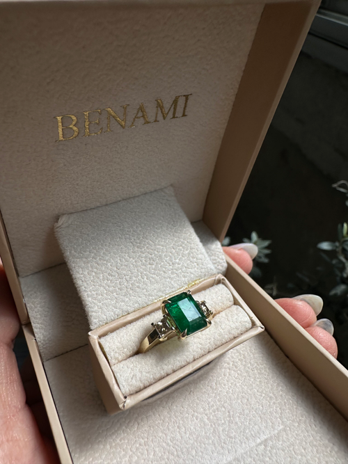 Champagne Emerald Ring — image 7 of 8