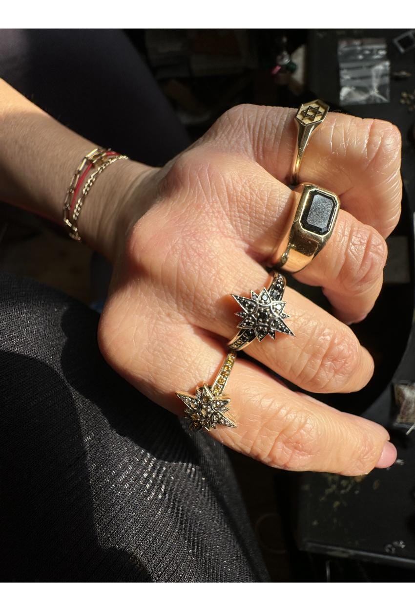 Mika Star Black Diamonds Ring — image 5 of 10