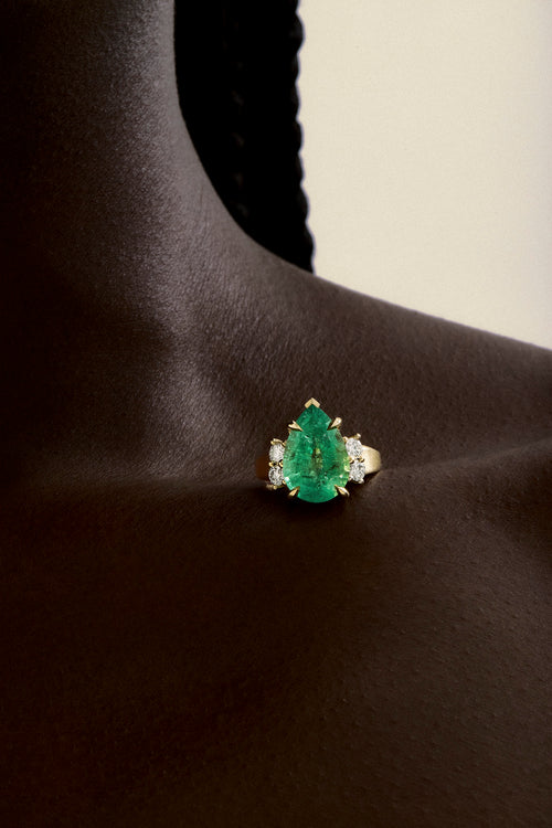 Emerald Pear Julia Ring — image 6 of 18