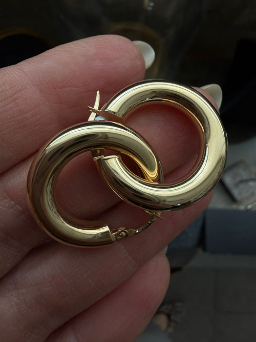 Gold Hoop 5 mm Earrings