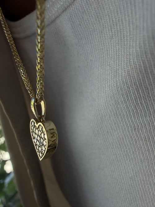 Julia Heart Necklace With White Diamonds — image 3 of 7