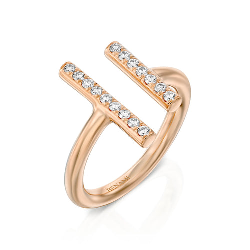Open Stripes Diamond Ring — image 4 of 15